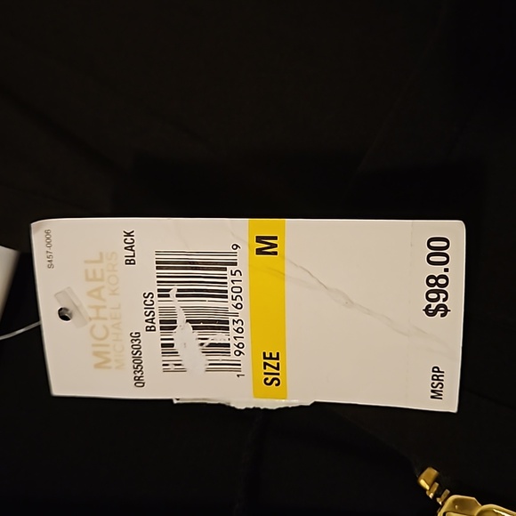 Michael Kors blouse NWT sz.M NWT with gold zipper - Picture 4 of 9